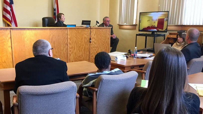 A view of the court room at the Logan County Juvenile Court on Friday afternoon. JEFF GUERINI/STAFF