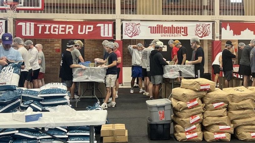 After it’s last pack of the year at Wittenberg University, the Lesotho Nutrition Initiative (LNI) has packed more than 300,000 meals to help make a difference in the lives of children suffering from malnourishment in Lesotho in southern Africa. Contributed