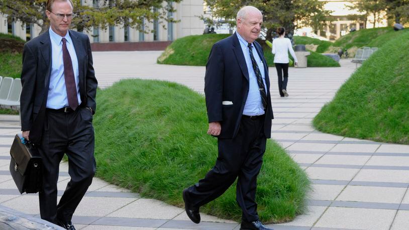 It's rare that you see Bengals owner Mike Brown, but here he's seen with Giants owner John Mara before a court-ordered mediation at a U.S. Courthouse on May 16, 2011 in Minneapolis, Minnesota. Mediation was ordered after a hearing on an antitrust lawsuit filed by NFL players against the NFL owners that followed a breakdown of labor talks between the parties.