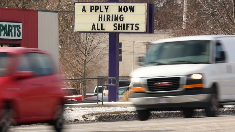 "Help Wanted' signs around Clark County Tuesday. BILL LACKEY/STAFF