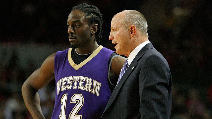 Western Carolina’s Larry Hunter coaches in 2009. Getty Images photo