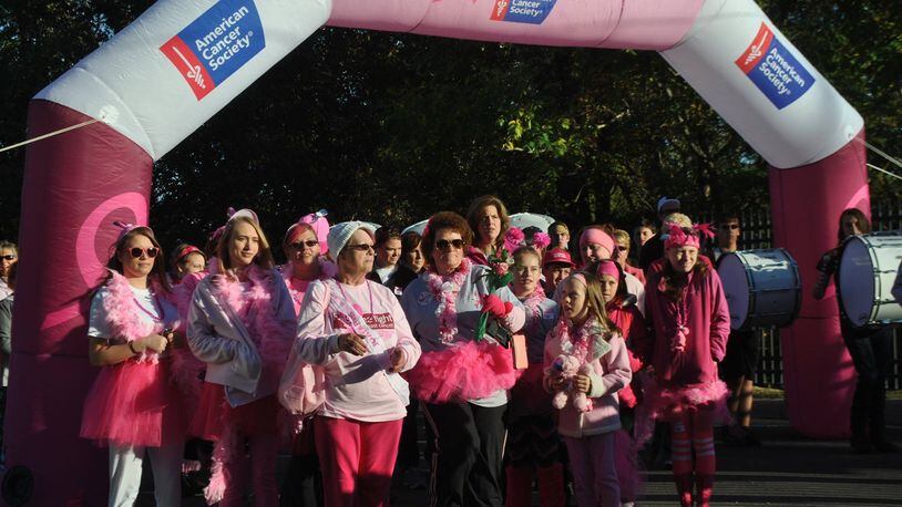 Scenes from past Making Strides Against Cancer’s Springfield Walk. The Saturday, Oct. 7 event starts with registration at 8 a.m. and the walk at 9 a.m. STAFF FILE PHOTOS