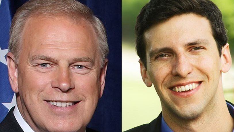 Democratic U.S. Senate candidates Ted Strickland (left) P.G. Sittenfeld (right)