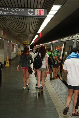No Pants Subway Ride Atlanta 2013