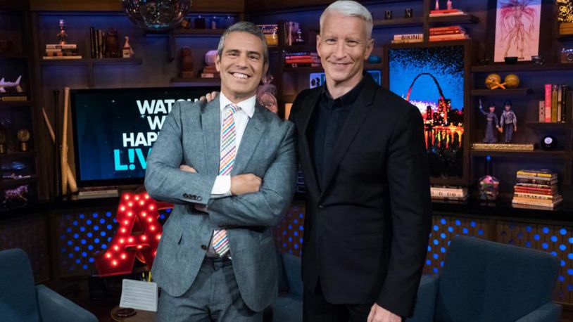 Andy Cohen and Anderson Cooper (Photo by Charles Sykes/Bravo/NBCU Photo Bank via Getty Images)