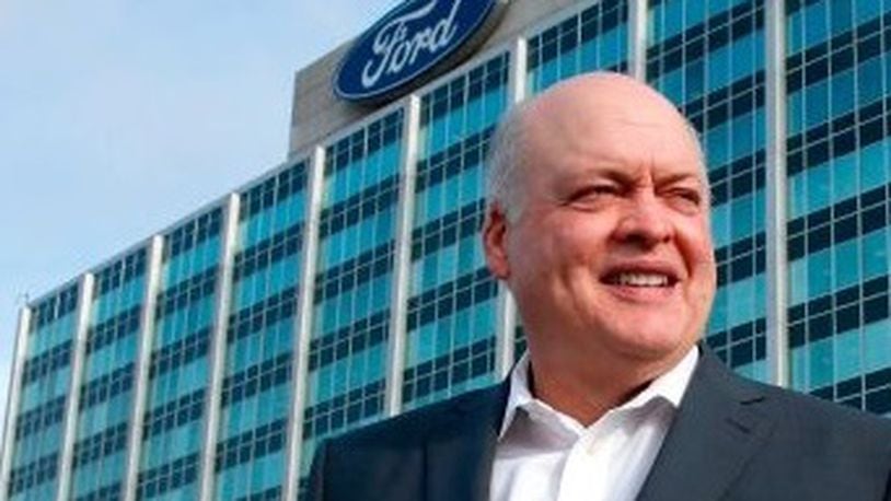Jim Hackett, president and chief executive officer, Ford Motor. JEFF KOWALSKY/AFP/Getty Images