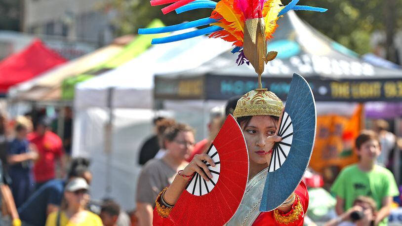 The Sayaw FilipinOH dance group performs Saturday, Sept. 17, 2022 during CultureFest 2022 in downtown Springfield. BILL LACKEY/STAFF