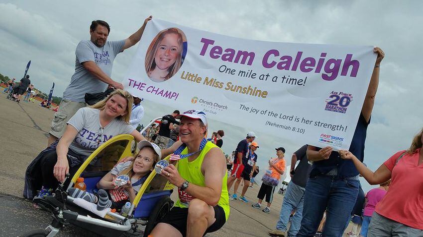 Caleigh "Little Miss Sunshine" Hildebrandt finishes 20th AF Marathon