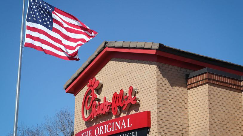 The Chick-fil-A restaurant exterior on Benchwood Avenue. The chain eatery has been named one of the top companies in the nation for customer service, according to a nationwide survey. STAFF