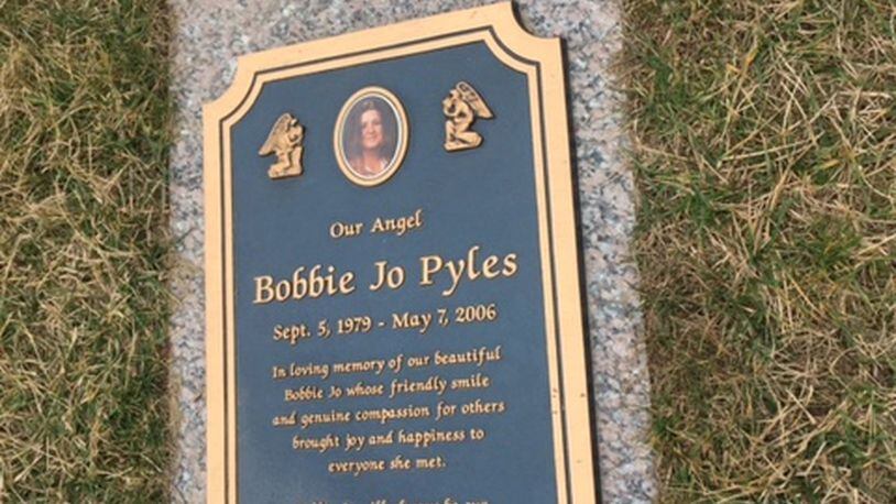 Thieves are stealing items from the grave site of Bobbie Joe Pyles, who was murdered in May of 2006 and is buried at Rose Hill Cemetery in Springfield. Natalie Jovonovich/Staff