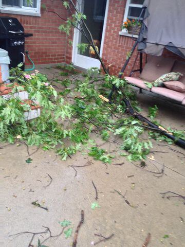 Storm damage in Fairborn - July 10, 2013