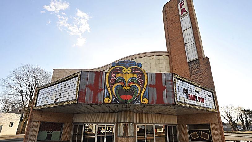 Nonprofit group Fairborn Phoenix hope to reopen the Fairborn Theater on Broad Street downtown with help from Fairborn American Rescue Plan Act funds. STAFF/MARSHALL GORBY