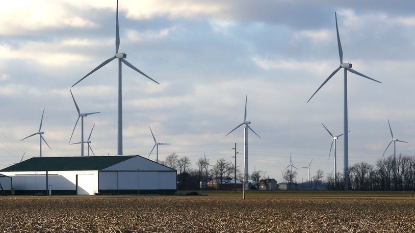 Champaign County Commissioners and local residents are for a new hearing after developers for a wind farm project were granted an extension by the state. Bill Lackey/Staff