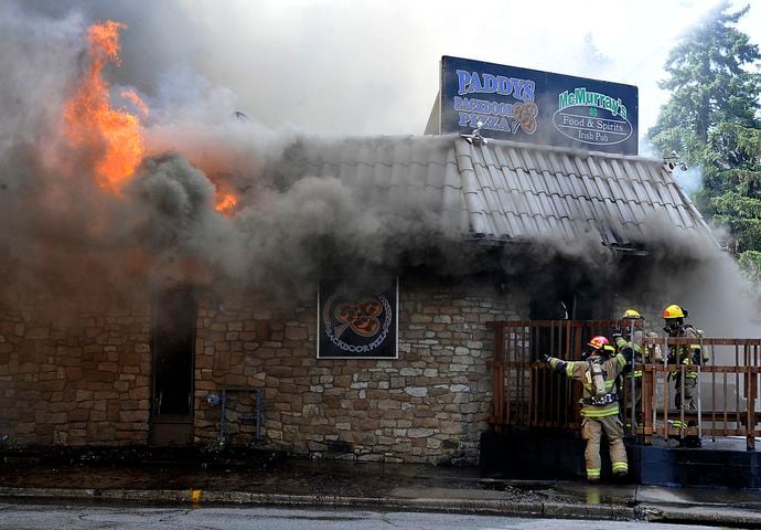 McMurray's Pub On Fire