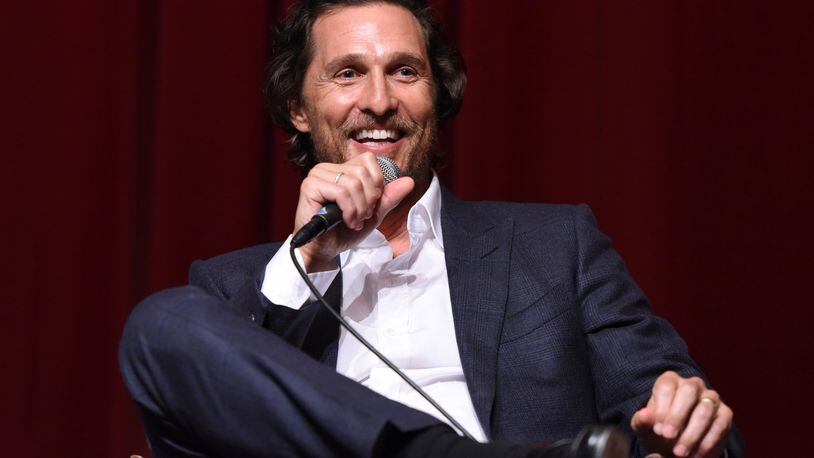 LOS ANGELES, CA - NOVEMBER 09: Actor Matthew McConaughey speaks during a Q&A at TWC-Dimension Celebrates The Cast And Filmmakers Of "Gold" on November 9, 2016 in Los Angeles, California. (Photo by Vivien Killilea/Getty Images for TWC-Dimension)
