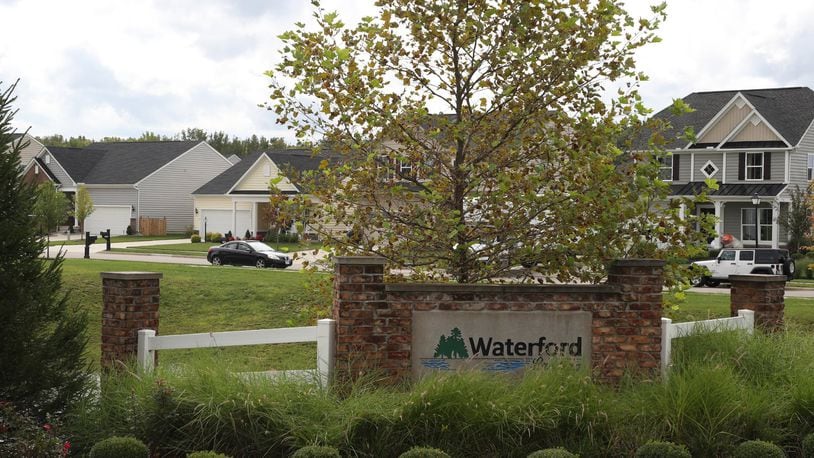 DDC Development is building a new housing project in Springfield like this development called Waterford Landing in Fairborn. BILL LACKEY/STAFF