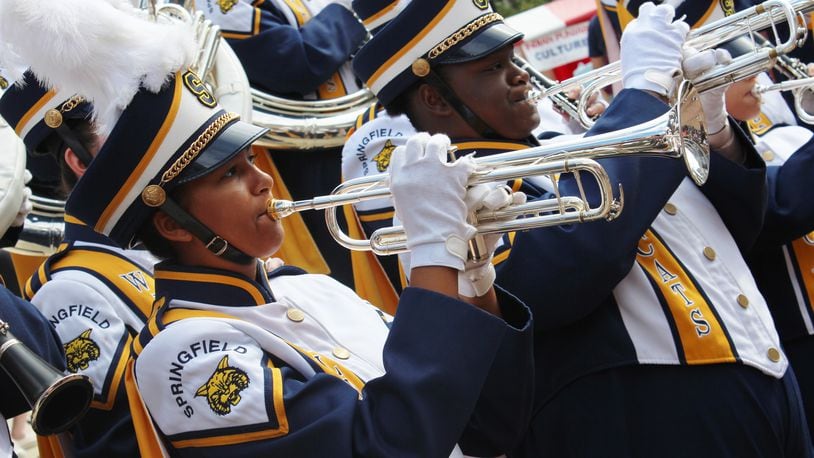 Springfield High School marching band members will perform at the Peach Bowl. Contributed photo