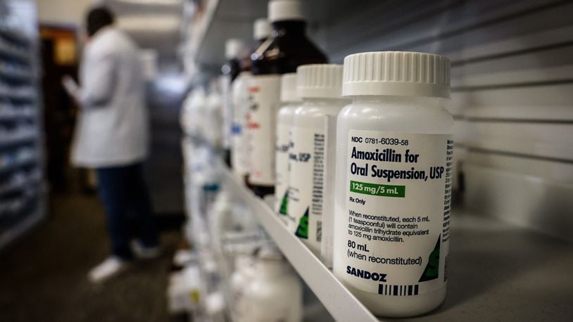 Ziks Family Pharmacy in Dayton is among pharmacies across the nation struggling to keep amoxicillin in stock due to a growing shortage. JIM NOELKER/STAFF