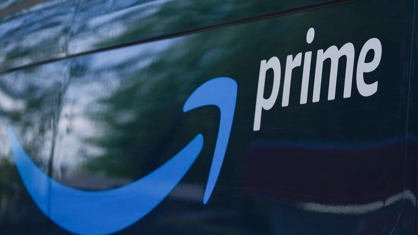 FILE - An Amazon Prime truck is seen on Friday, April 5, 2024, in Portland, Ore. Amazon will reports earnings on Tuesday, April 30, 2024. (AP Photo/Jenny Kane, File)