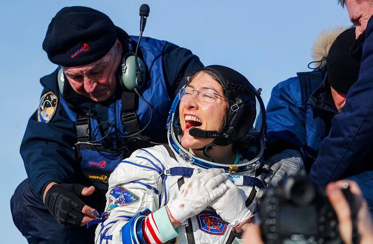 Photos: NASA astronaut Christina Koch returns to Earth