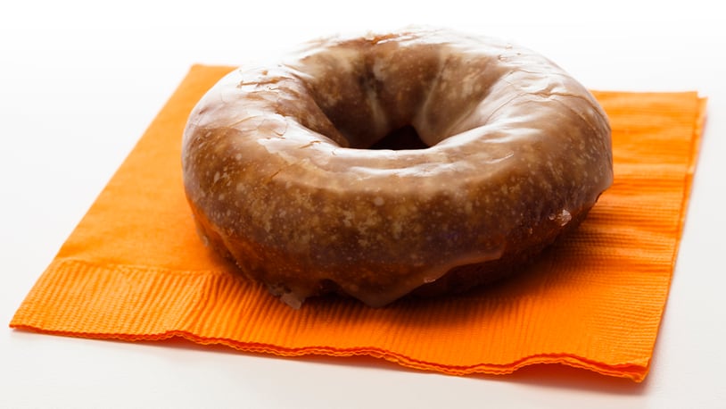 File photo of a seasonal doughnut