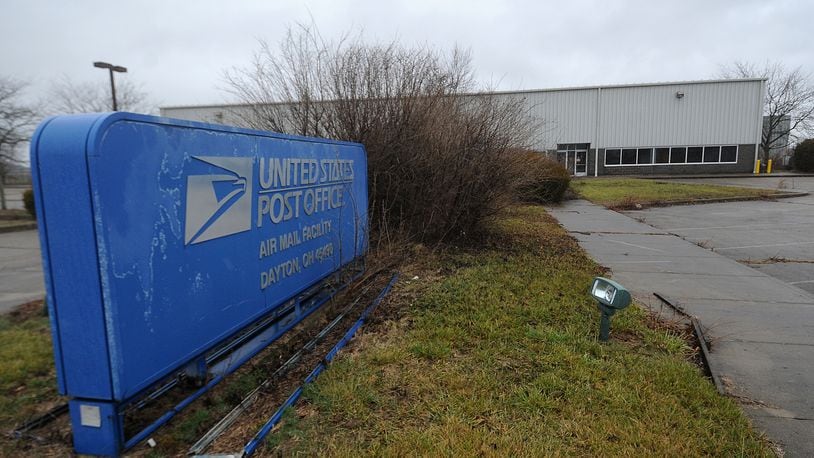 Joby Aviation wants to lease this former U.S. Postal Service facility at 3571 Concorde Drive at the Dayton International Airport. MARSHALL GORBY\STAFF