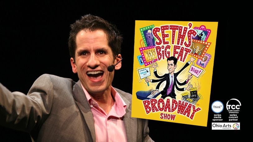 Broadway veteran Seth Rudetsky will break down audio and video of Broadway's best and not-so-best moments in a humorous way as part of "Seth's Big Fat Broadway Show" coming to the Clark State Performing Arts Center on Saturday, Feb. 12. It is presented by the Springfield Arts Council. Contributed photo