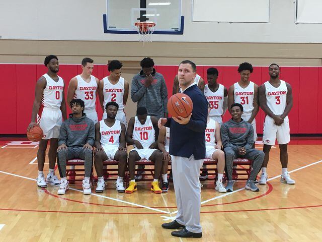 Photos: Dayton Flyers pose for team photo at Media Day