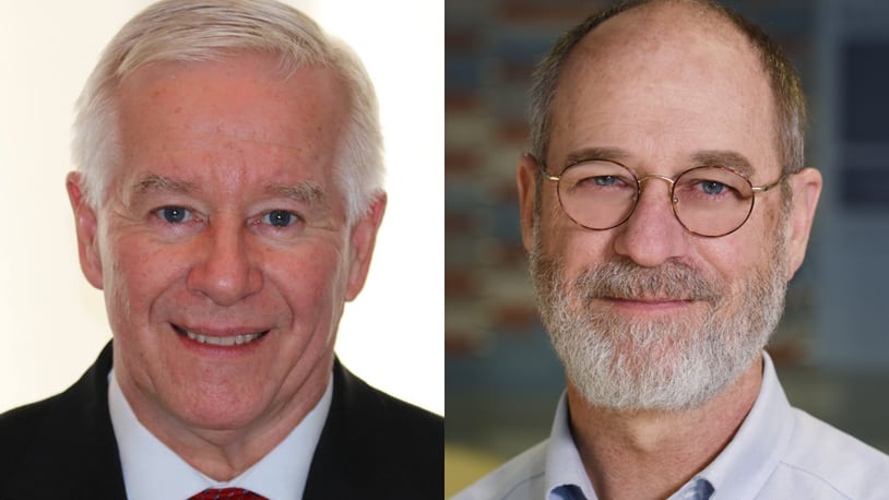 The candidates for Ohio's 71st Statehouse district are Bill Dean (left) and Jim Duffee (right).