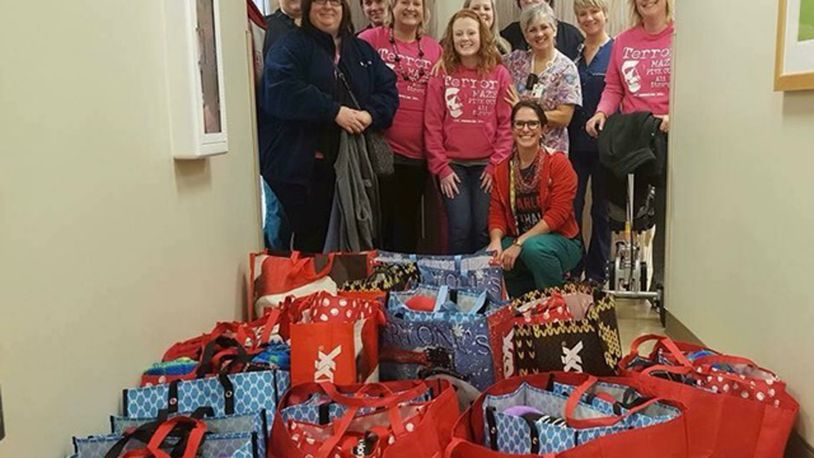 Alison Deady and her family and friends have hosted Pink Out Night for the last several years to raise money to make chemo bags and donate them to those going through breast cancer. CONTRIBUTED