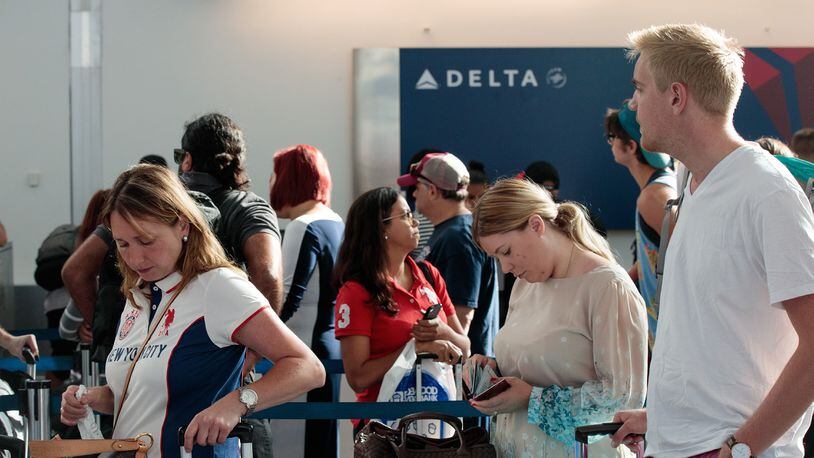 Delta Airlines is No. 2 among U.S. airlines in U.S. News and World Report's ranking of frequent flyer programs. (Photo by Drew Angerer/Getty Images)