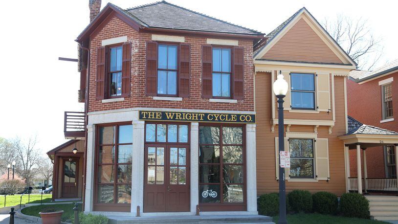 The Wright Cycle Co. gives a look at the Wright Brothers work with manufacturing bicycles. The business operated from this site between 1895 and 1897. The brothers work with bicycles led to exploring the idea of manned flight. LISA POWELL /STAFF