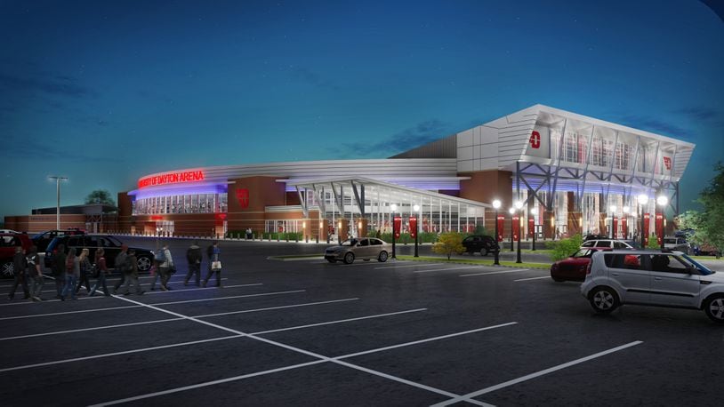 The $72 million renovation to the University of Dayton Arena, seen here in a rendering, will be “a game changer” for the Atlantic 10 and the university’s athletic programs, the league’s commissioner said Thursday. CONTRIBUTED