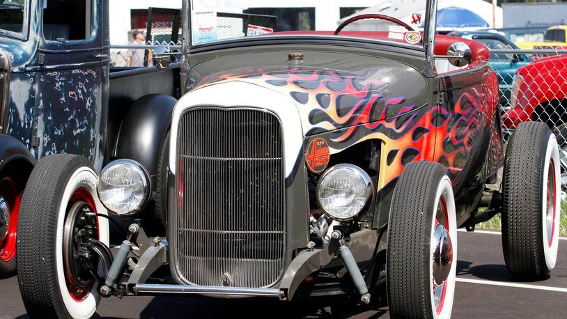 A 'real' hot rod at a previous Gathering of the Geezers car show. File photo by Skip Peterson
