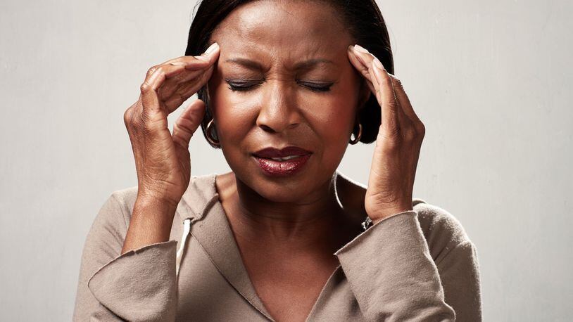During a migraine the brain releases chemicals that inflame and irritate the nerves and blood vessels. CONTRIBUTED