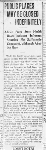 Images: Newspaper articles offer glimpse at Dayton during the 1918 Spanish influenza pandemic