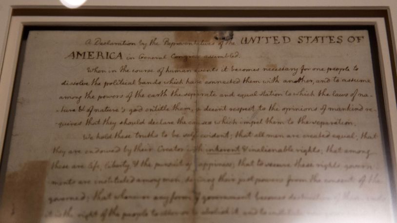 A newspaper in Liberty, Texas, said Facebook removed its post containing an excerpt of the Declaration of Independence because it contained “hate speech.”