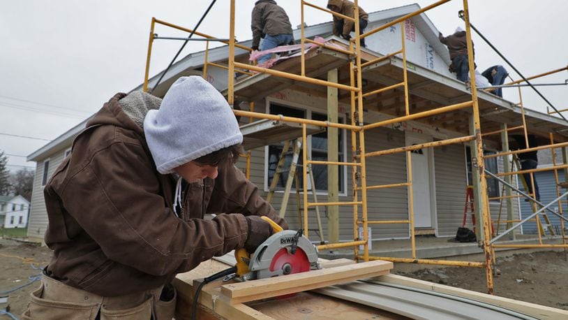 The Clark County Commission approved $1 million in federal relief to funds toward a project to create 12 affordable homes like the ones constructed along Clifton Avenue over a three-year period. BILL LACKEY/STAFF