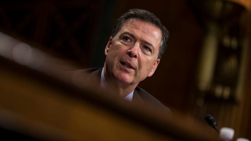 WASHINGTON, DC - MAY 03: Director of the Federal Bureau of Investigation, James Comey testifies in front of the Senate Judiciary Committee during an oversight hearing on the FBI on Capitol Hill May 3, 2017 in Washington, DC. Comey is expected to answer questions about Russian involvement into the 2016 presidential election. (Photo by Zach Gibson/Getty Images)
