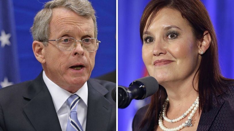 Ohio Attorney General Mike DeWine and Lt. Gov. Mary Taylor.