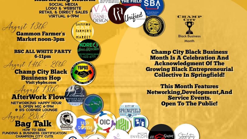 Champ City Black Business Month 2022 flyer.