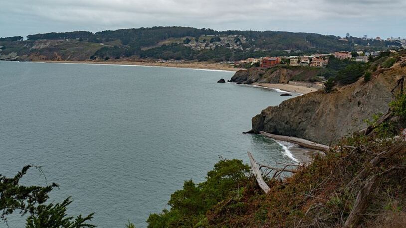 China Beach viewed from Coastal Trail in the Lands End neighborhood of San Francisco, California, August 27, 2016. (Photo via Smith Collection/Gado/Getty Images).