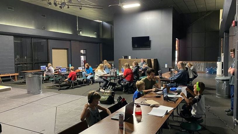 The Remote Learning Center, located inside Restoration Park Church at 55 Restoration Park Drive in Medway, allows local students to have a space to do homework.