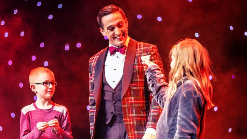 Paul Dabek, also known as The Trickster, will emcee and be one of five magicians who will amaze audiences with a variety of stunts and illusions with the first show of the national tour of "The Illusionists - Magic of the Holidays" at the Clark State Performing Arts Center on Tuesday.