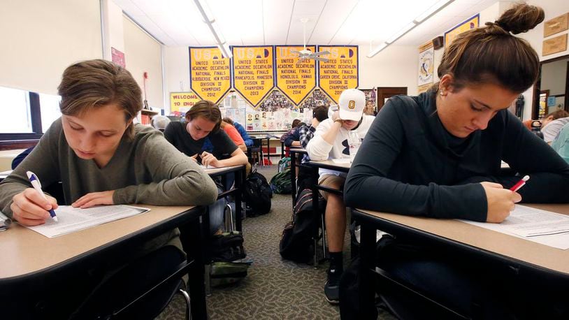 The annual Ohio Department of Education (ODE) report cards were released Tuesday but they lacked much of the student achievement measurements of past years due to the cancellation of student testing by the outbreak of coronavirus last spring. (File Photo\Journal-News)
