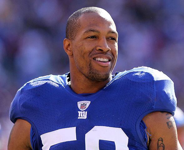 Former Falcons linebacker Michael Boley was arrested on child abuse charges in 2013, three days after being cut by the N.Y Giants.