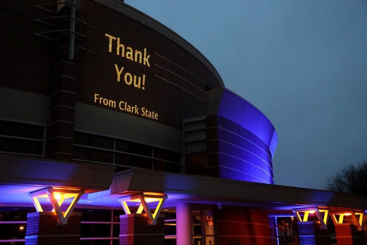 PHOTOS: Clark State Lights Up For Healthcare Workers
