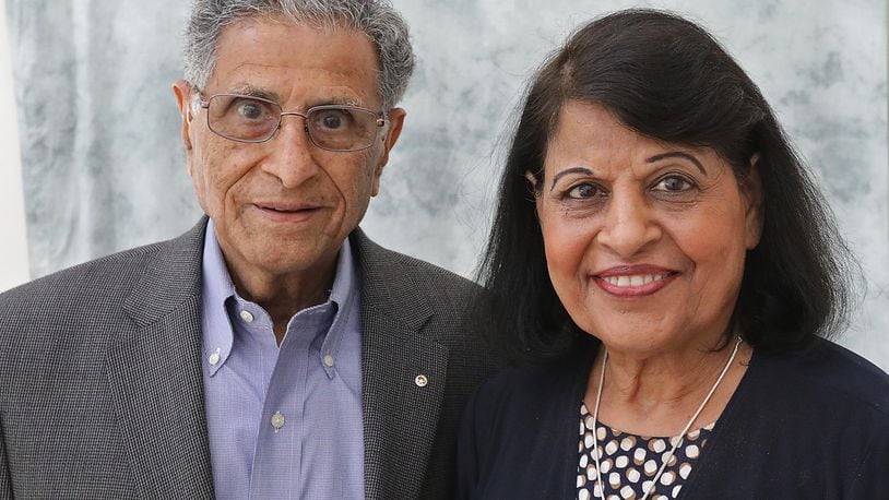 Dr. Amrit Chadha and his wife, Shashi, will be honorees at the Clark State Presidential Awards.  BILL LACKEY/STAFF