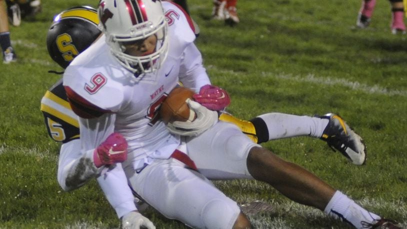 Wayne High School senior receiver L’Christian “Blue” Smith verbally committed to OSU on Sunday. MARC PENDLETON / STAFF