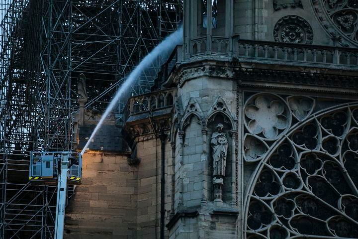 Photos: Notre Dame fire aftermath